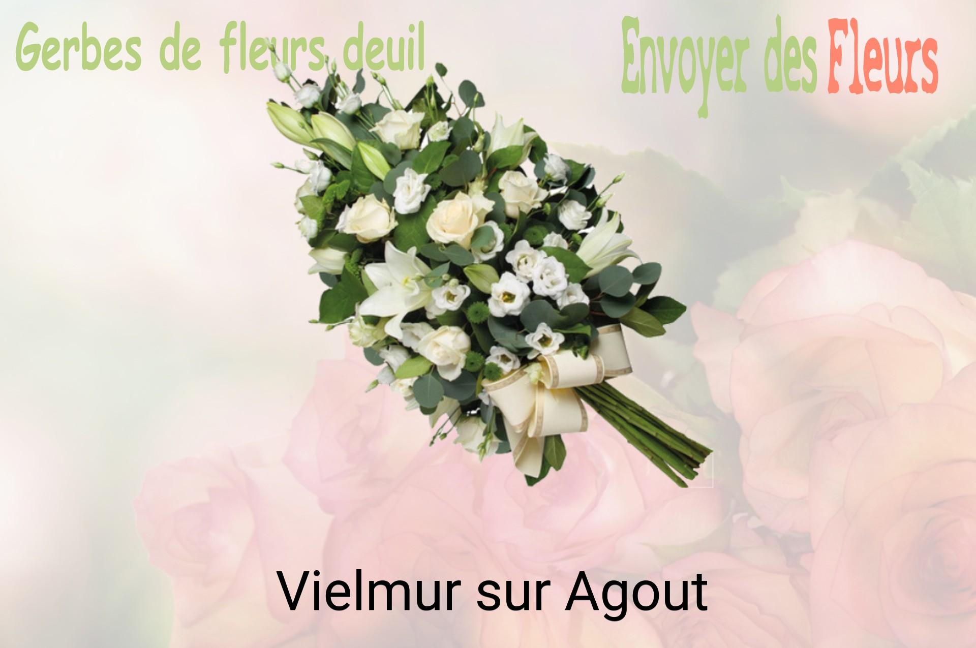 Gerbe de fleurs de deuil livrée à Vielmur-sur-Agout